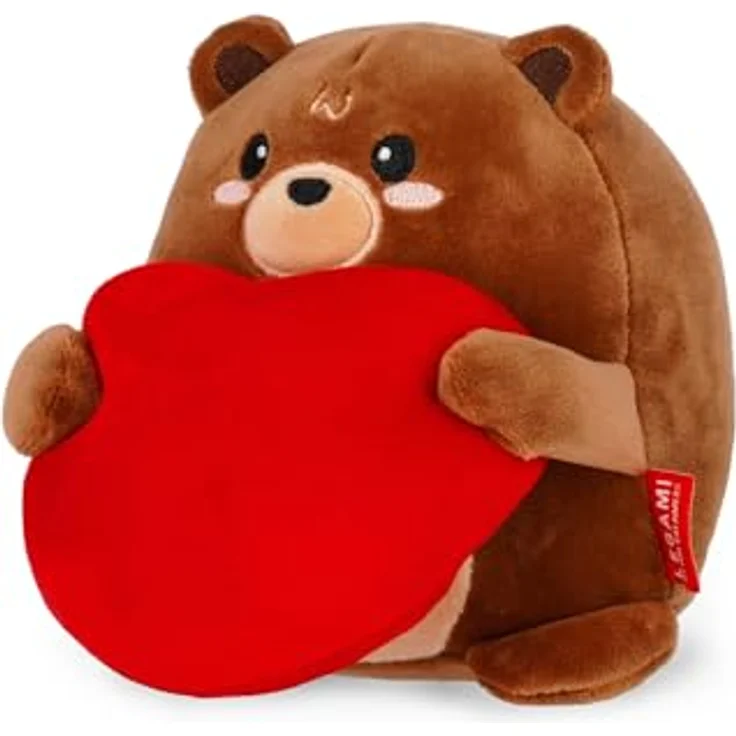 Legami Super Soft! Plush Mini Plüschbär, personalisierbare ID Karte, 14x15x12 cm, steht alleine – Bild 2