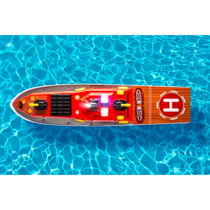 Carson 500108051 RC- Feuerlöschboot 2.4G 100% RTR - Ferngesteuertes Boot, RC Boot, Ferngesteuertes Boot für Kinder und Erwachsene, inklusive Fernsteuerung – Bild 4