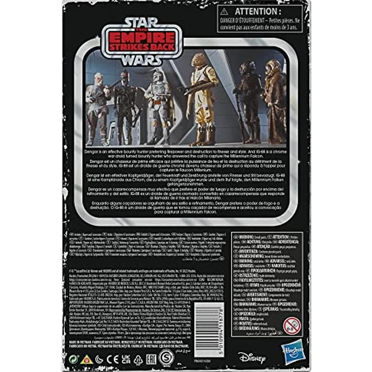 Star Wars Retro-Kollektion spezielles Kopfgeldjäger Doppelpack Dengar & IG-88, 9,5 cm große Figuren zu Star Wars: Das Imperium schlägt zurück – Bild 4