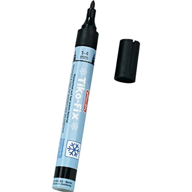 Herlitz 8666505 Folienschreiber Tiko-Fix 1-4 mm, schwarz – Bild 2