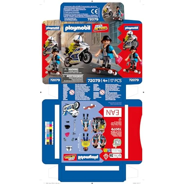 Playmobil® 72079 Verfolgungsjagd mit Motorrad, Spielset mit Dieb und Brecheisen, geeignet für Kinder ab 3 Jahren – Bild 7