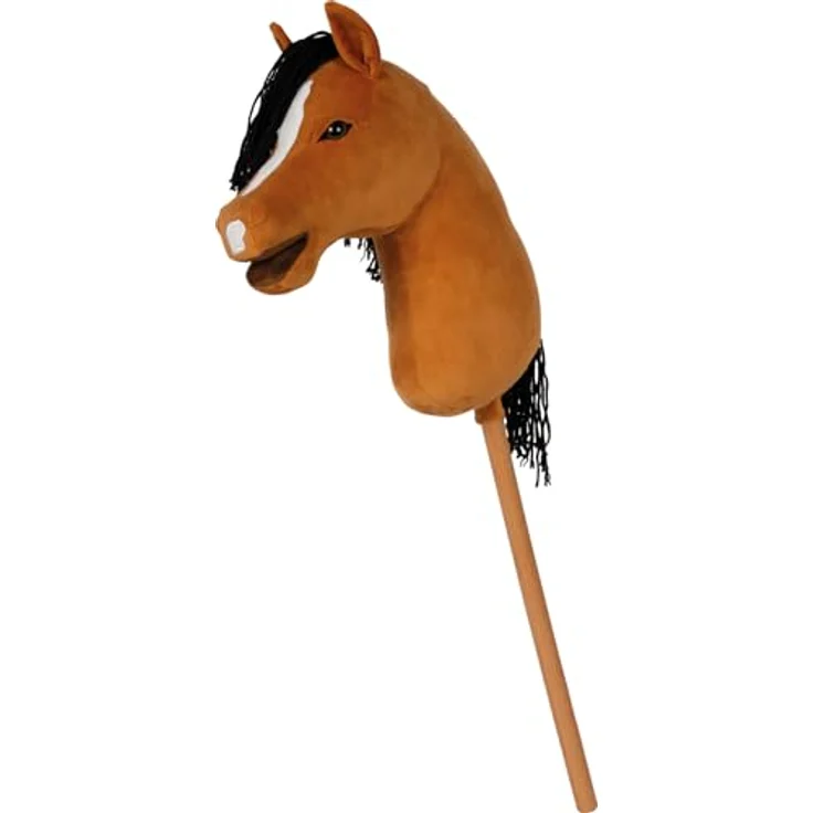 Small Foot Steckenpferd Hobby Horse Melodie, braun, inkl. Halfter, Trense & Führstrick, für aktives Hobby Horsing – Bild 7