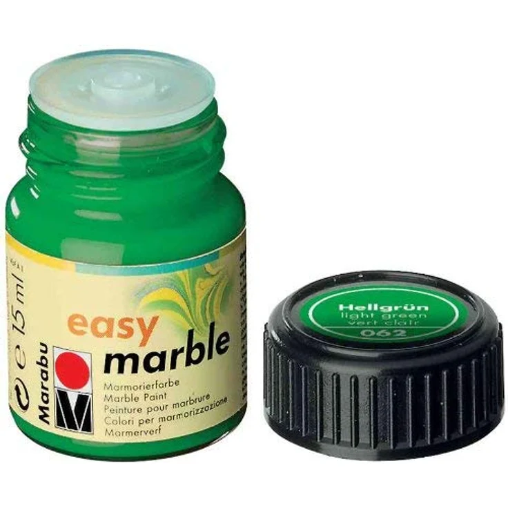 Marabu Easy Jar 15ml, Marmorfarbe weiß mit Tropfdeckel, feucht abwischbar – Bild 4