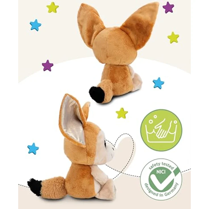 NICI GLUBSCHIS Wüstenfuchs Fenfen, Kuscheltier 25cm aus braunem Plüsch, niedlich zum Kuscheln und Spielen, ideale Geschenkidee - 61781 – Bild 3