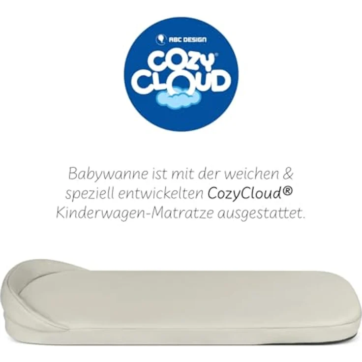 ABC Design Tragewanne für Neugeborene, faltbar mit CozyCloud Matratze und UV-Schutz, passend für Zoom, Samba und Salsa Run, Pure - Camel – Bild 5