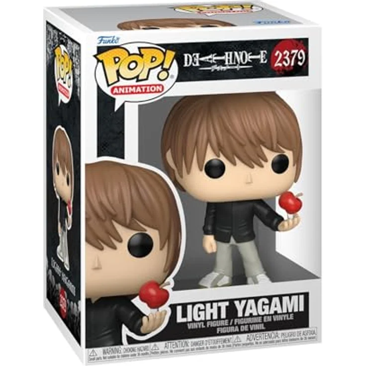 Funko Pop! Animation Death Note - Light Yagami #2379, detailreiche Vinyl-Figur, ca. 9 cm, mit Fensterbox – Bild 1