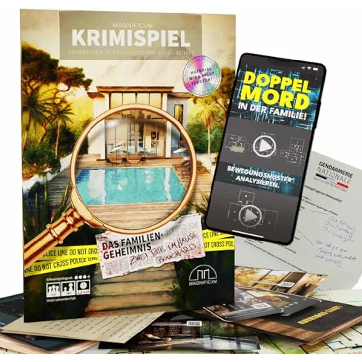 Magnificum Doppelmord aufklären: Das Familiengeheimnis – Krimispiel für Erwachsene mit digitalen Hinweisen für 1–6 Personen