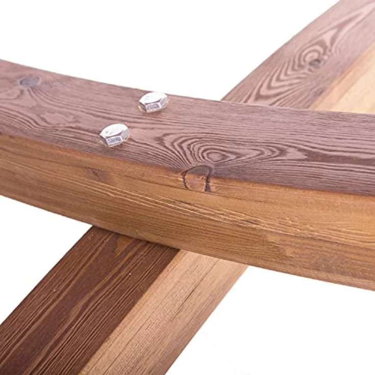 AXI Hawaï Hängematte für 2 Personen mit Gestell aus Holz | Outdoor Hängematten-Set mit Holzgestell & XXL Hängematte in Blau. – Bild 5