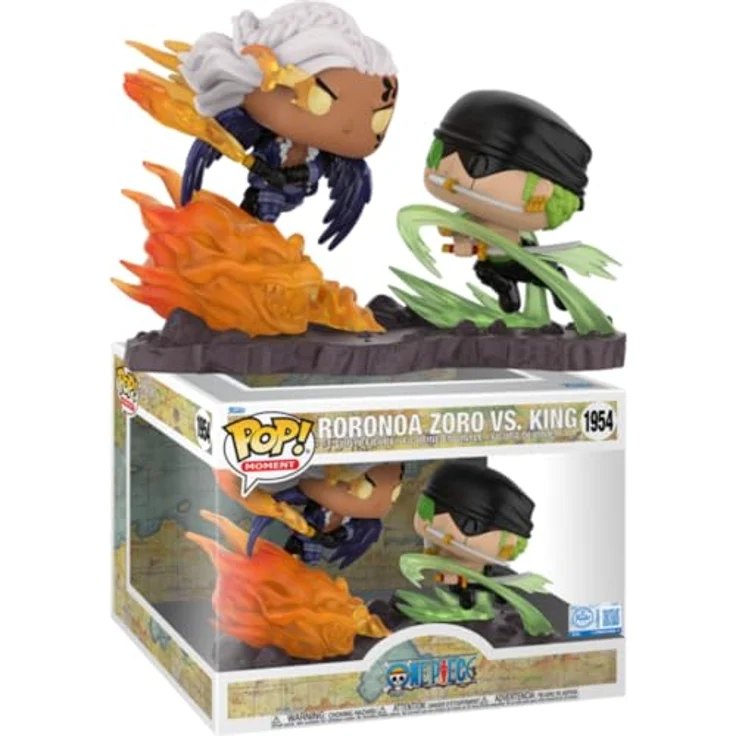 Funko POP! Moment One Piece Roronoa Zoro vs. King Exclusive, Sammelfigur im detailreichen Design – Bild 3