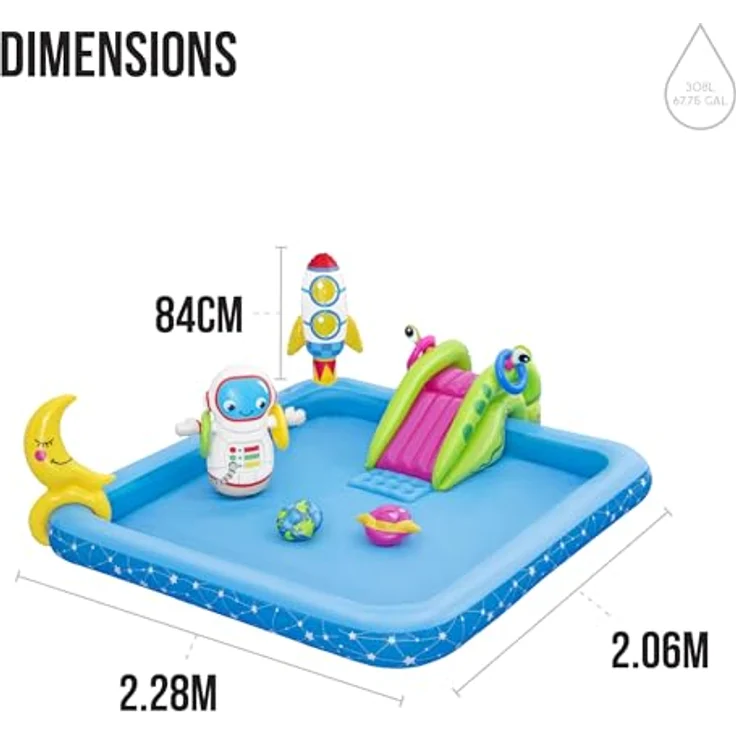 Bestway 53126 Gerahmter Pool Rechteckig 2 Jahr(e) Blau – Bild 5