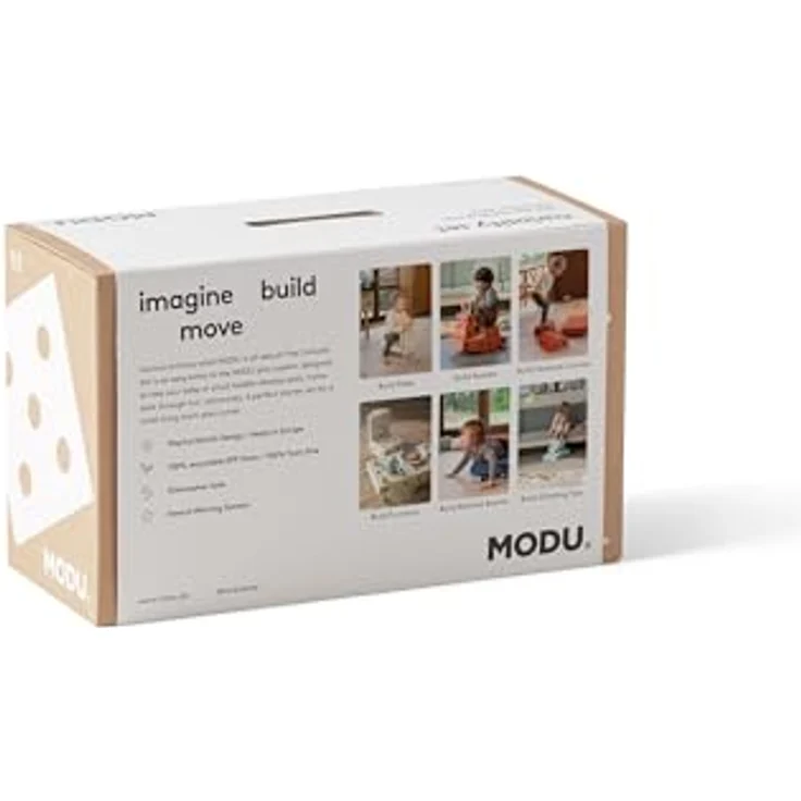 Modu 14 tlg. Baukasten Starter-Set Curiosity, altersweise motorische Förderung für Kinder von 0-6 Jahren, Ocean Mint / Forest Green – Bild 3