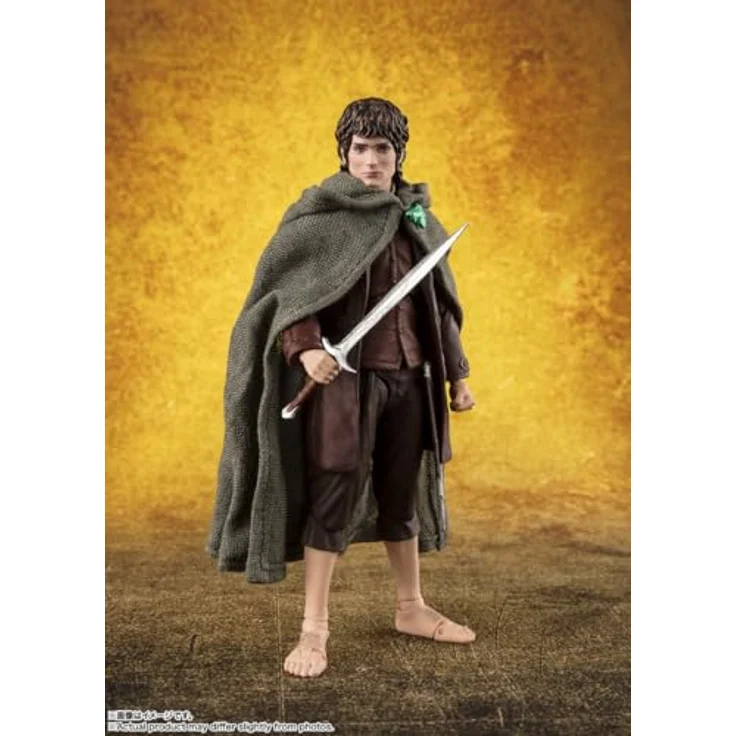Bandai Tamashii Nations S.H. Figuarts Frodo Beutlin & Gollum, bewegliche Actionfiguren aus 'Der Herr der Ringe', 6 cm und 12 cm, mit Zubehörteilen in Fensterbox – Bild 3