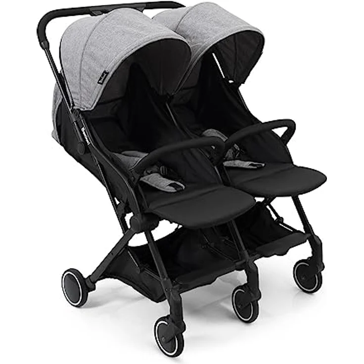 Baninni Buggy Doppel Esche, Grau - Baninni Kinderwagen für Doppel-Buggy – Bild 2