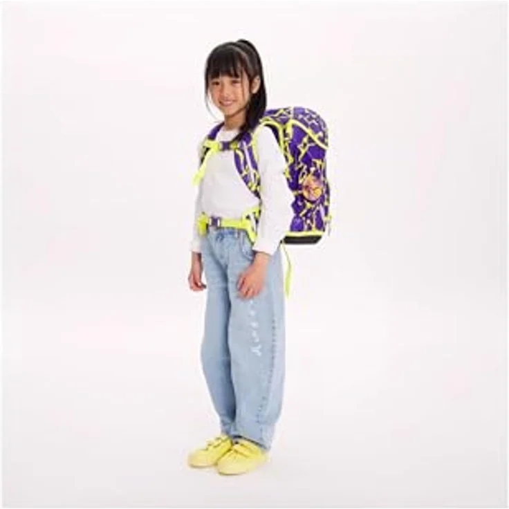 ergobag cubo light Schulranzen Set (6-tlg.), ultraleichter Rucksack mit „Hugging-System“, 780 g, ideal für zart gebaute Kinder – Bild 8
