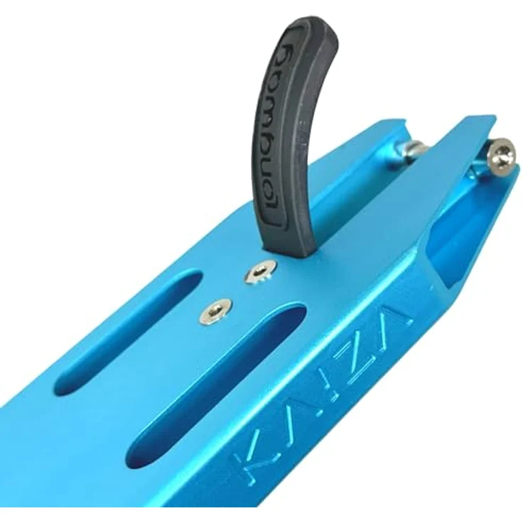 Longway Kaiza V4, Stunt-Scooter Deck 480mm, leichtes Aluminium, Petrol (Teal blau), optimal für junge Fahrer – Bild 3