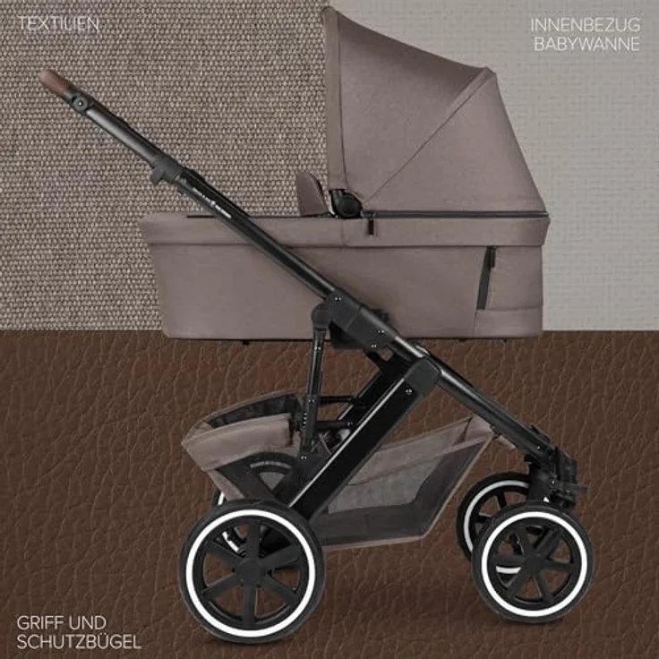 ABC Design Kombi-Kinderwagen Salsa 5 Air - Pure - Nature, inkl. Gratis Mobilitätsgarantie – Bild 2