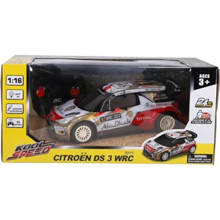 Kool Speed Citroën DS 3 WRC 1:16 RC Auto | Ferngesteuertes Auto mit 2,4 GHz Technologie & LED-Licht | Rennwagen für Kinder ab 3 Jahren – Bild 4