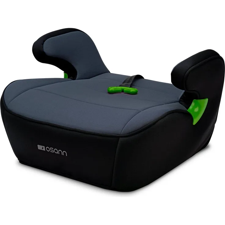 Osann Kindersitzerhöhung Junior Gurtfix i-Size, Sitzschale für Kinder ab 126cm, Ergonomisch und waschbar, Schwarz
