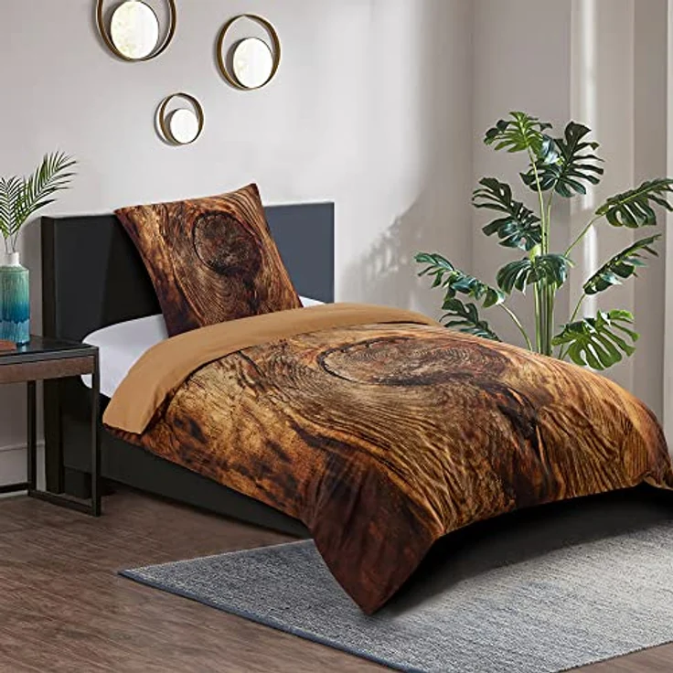Sanilo Bettwäsche 135x200 cm, 100% feinste Baumwolle, Oeko-TEX Zertifiziert, Wendebettwäsche (Rustikal) – Bild 2