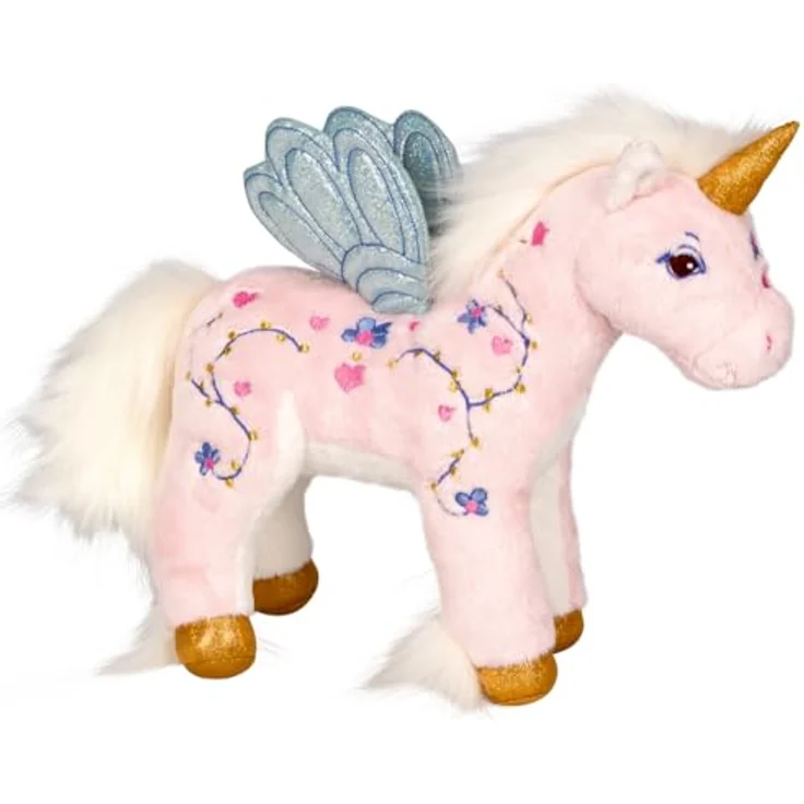 Die Spiegelburg Einhorn Ella, Kuscheltier mit glitzerndem Horn und schimmernden Flügeln, ca. 27 cm – Bild 1