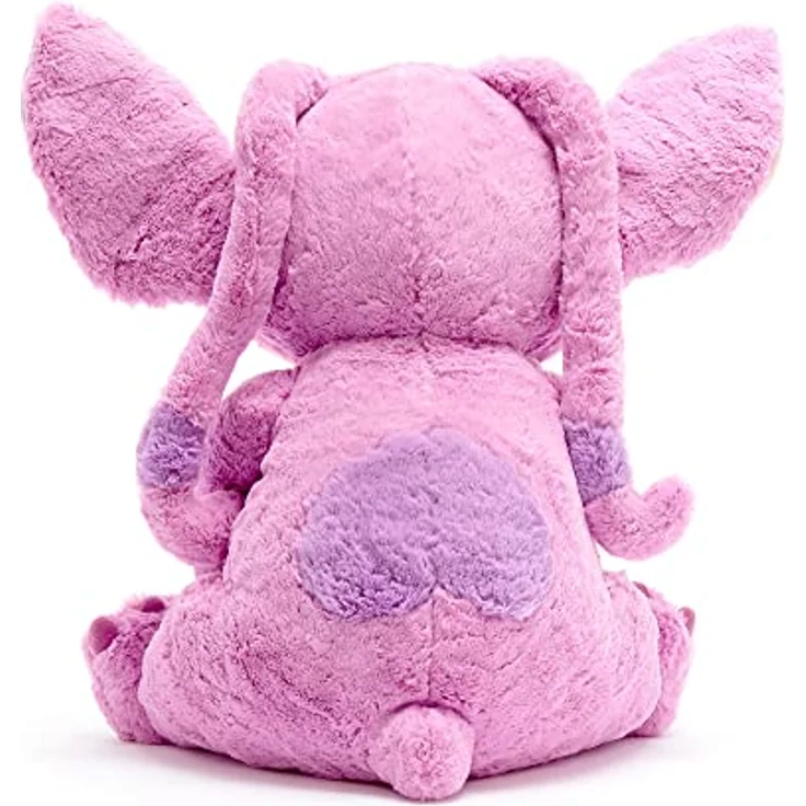Disney Store Official Lilo & Stitch Angel Kuscheltier, 55 cm Plüsch-Charakter, pinkes Alien mit gestickten Details und weicher Oberfläche – Bild 5