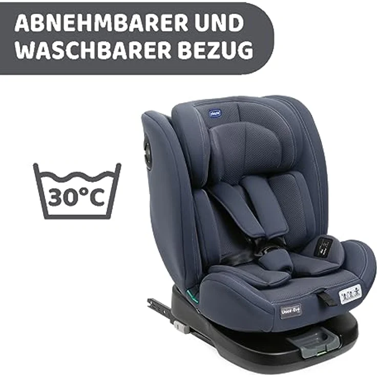 Chicco Autokindersitz UNICO EVO I-SIZE, verstellbarer Autositz für Kinder von 0 Monaten bis 12 Jahren, schwarz – Bild 15