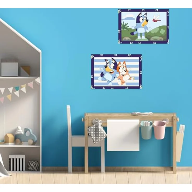 Ravensburger Malen nach Zahlen CreArt, Malen nach Zahlen Junior - Bluey, Kindermalset mit farbigen Motivlinien – Bild 4