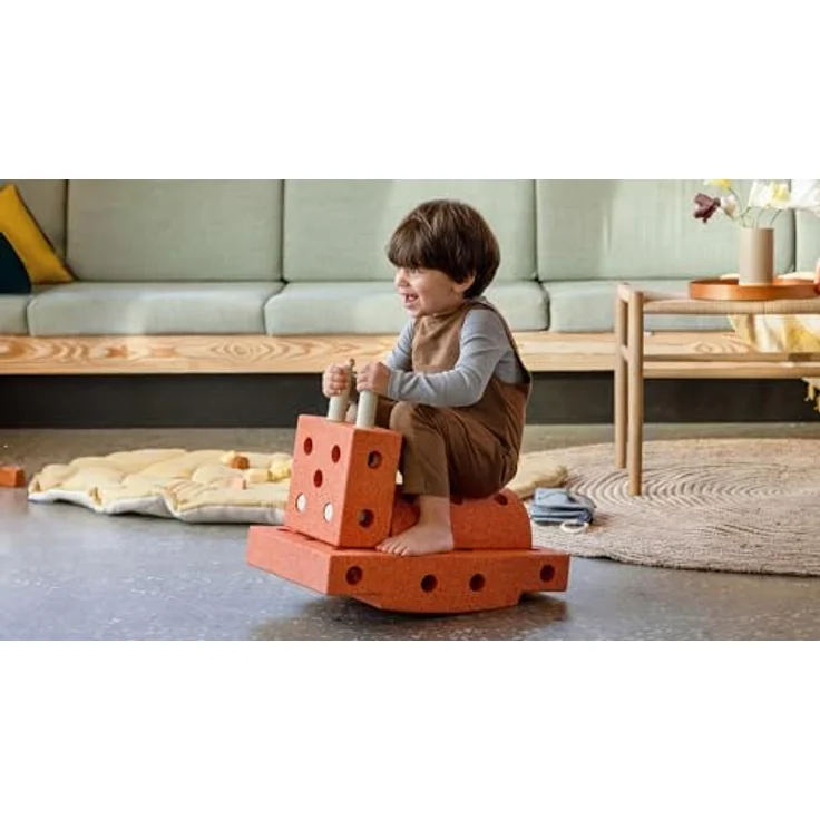 Modu Modell 20 tlg. Baukasten Starter-Set Explorer von 0-6 Jahren - Ocean Mint/Forest Green, Grünes Babyspielzeug – Bild 5