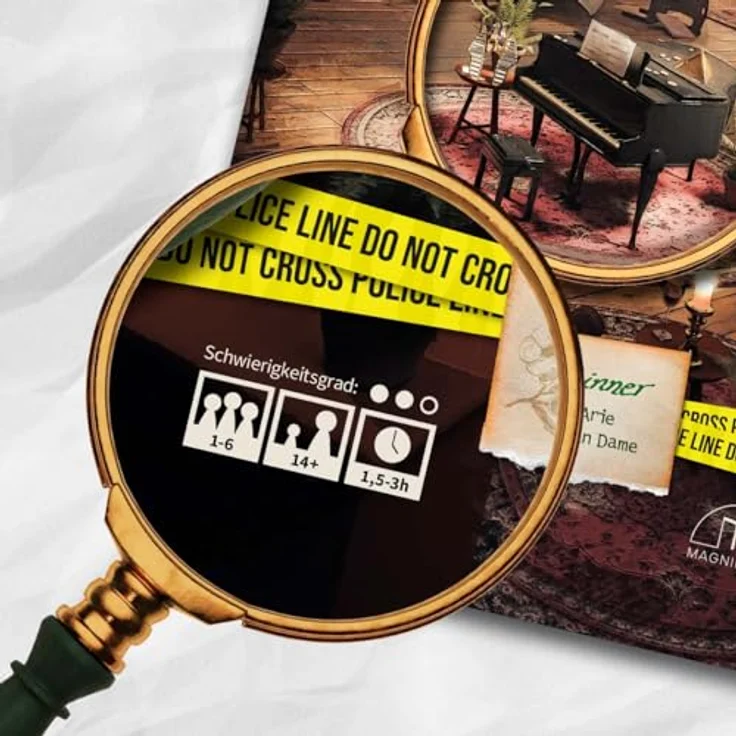 MAGNIFICUM Krimispiel: Das Dinner - Die letzte Arie der Alten Dame, Detektivspiel, Escape Room Spiel ab 14 Jahre, Realitätsnahes Krimispiel für zu Hause, von echten Kriminologen getestet – Bild 2