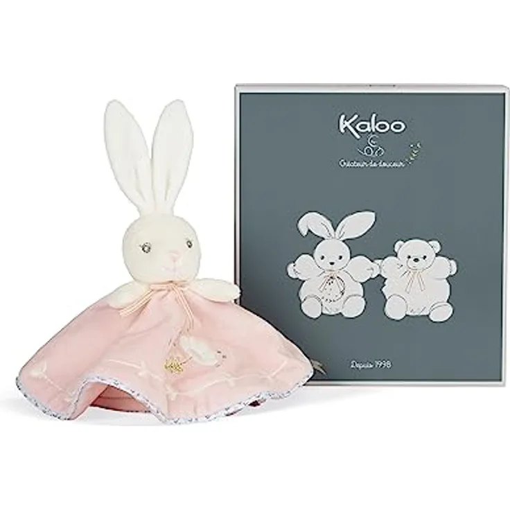 KALOO Perle - Rundes rosa Häschen-Stofftier - 20cm