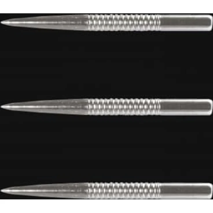 Winmau Ringed Silver Effekt Steeltip Dart Punkte, 32 mm lang, 3er Pack für Stahlpfeilpfeile – Bild 1