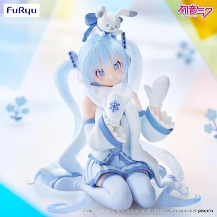 USA Gundam Store Hatsune Miku Snow Miku Sky Town 10th Anniversary Figur, 10 cm Noodle Stopper, Sammleredition – Bild 5