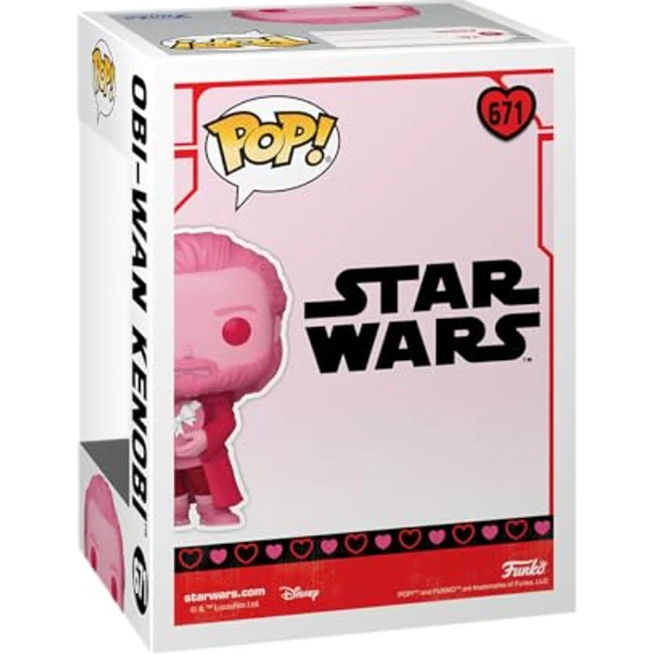 Funko POP! Star Wars: Valentines - Obi-Wan Kenobi - Vinyl-Sammelfigur, 9,5 cm, langlebiges Premium Vinyl für Sammler und Fans – Bild 4