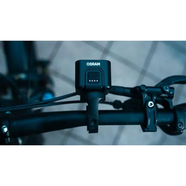 OSRAM LEDsBIKE COMPACT 50 Set, wiederaufladbares Fahrradlicht-Set mit Vorder- und Rücklicht, StVZO-geprüft, Garmin-kompatible Halterung, 50 Lux, drei Beleuchtungsmodi – Bild 3