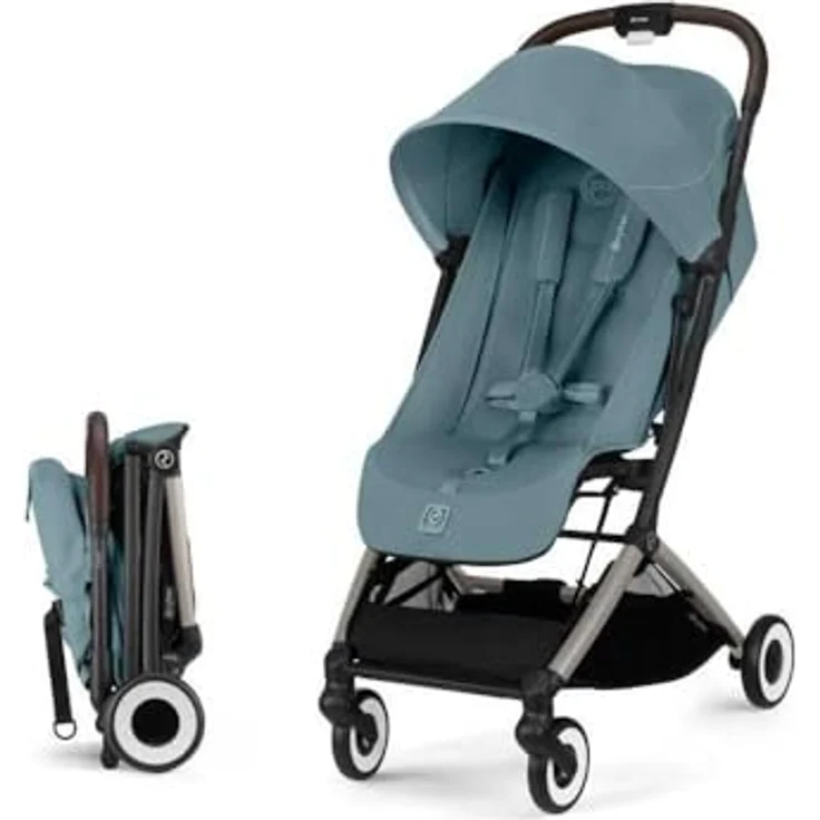 Cybex Orfeo Reisebuggy, ultrakompakter Buggy für Kinder ab Geburt bis 4 Jahren, Kollektion 2025, Stormy Blue / Taupe – Bild 1