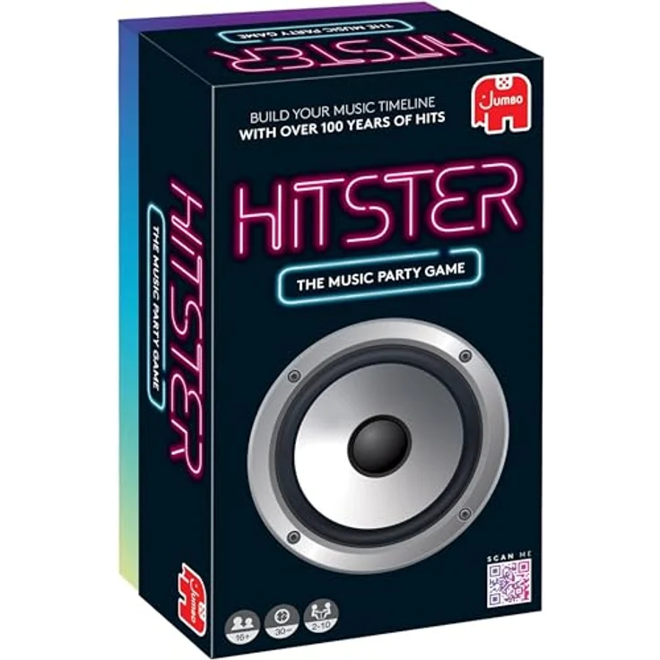 Jumbo Hitster (UK Edition), Kartenspiel für Partys mit über 300 ikonischen Hits, 16 Jahre, 30 min Spielzeit – Bild 1