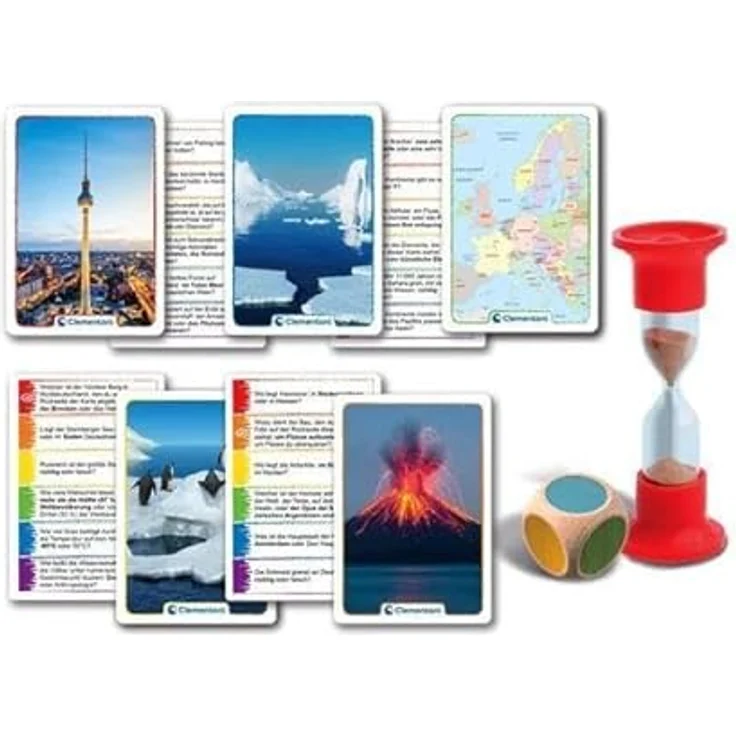 Clementoni Galileo Games WissensTrainer, interaktives Quiz-Spiel zur Geographie mit 50 Fragen für Kinder ab 6 Jahren – Bild 4