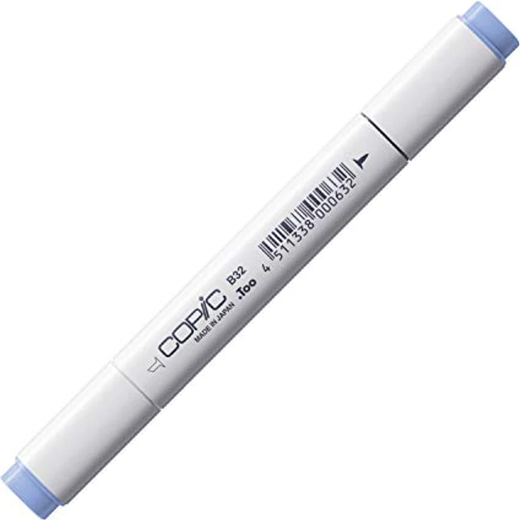 Copic COPIC Classic Marker Typ B - 32, Pale Blue, professioneller Layoutmarker mit doppeltem Spitzensystem, breiter und feiner Spitze – Bild 1