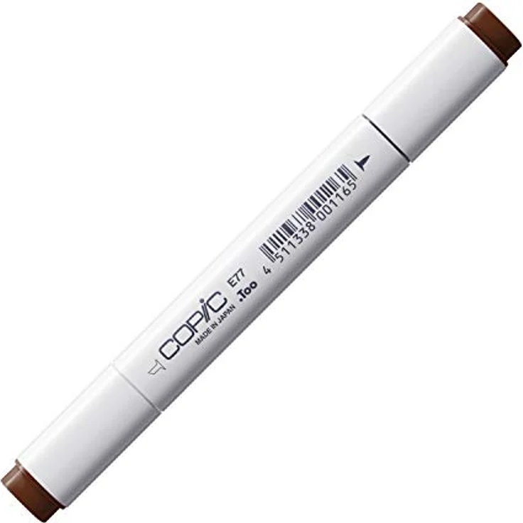 Copic Classic Marker Typ E - 77, Maroon, professioneller Layoutmarker mit dualem Spitzensystem, schnelltrocknender Tinte – Bild 1