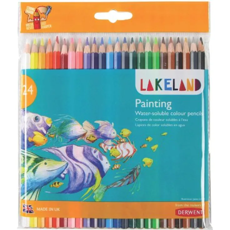 Derwent Lakeland 33255 Aquarellstifte, 24 Stück, Schule oder Zuhause