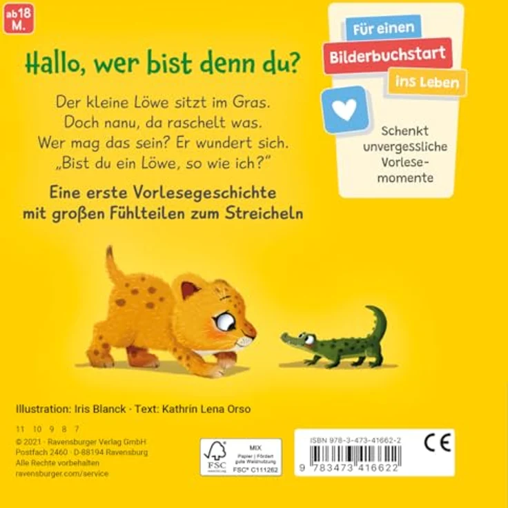 Ravensburger Fhlbuch - Mein erstes Vorlese Fhlbuch: Lwe – Bild 3