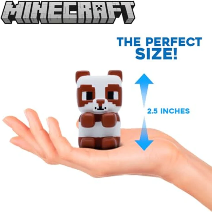 Diverse Mini Squishme Minecraft Set, 5 ikonische Figuren mit Metallic-Lackierung, Offizielles Merchandise für Fans und Sammler – Bild 2