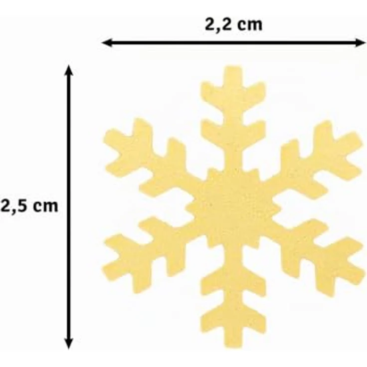 Vaessen Creative Motivstanzer Schneeflocken, 2.2 x 2.2 cm, Stanzer für Bastelpapier und Scrapbookpapier, Weiß – Bild 3