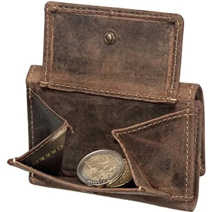 Greenburry Vintage Geldbörse V Leder 10 cm – Bild 4