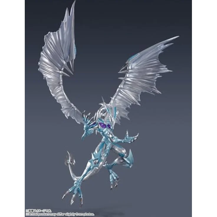 TAMASHII NATIONS Yu-Gi-Oh! 5D's Stardust Dragon S.H.MonsterArts Actionfigur, ca. 53 cm, mit Ersatz-Handgelenkteilen und Effektteilen – Bild 2