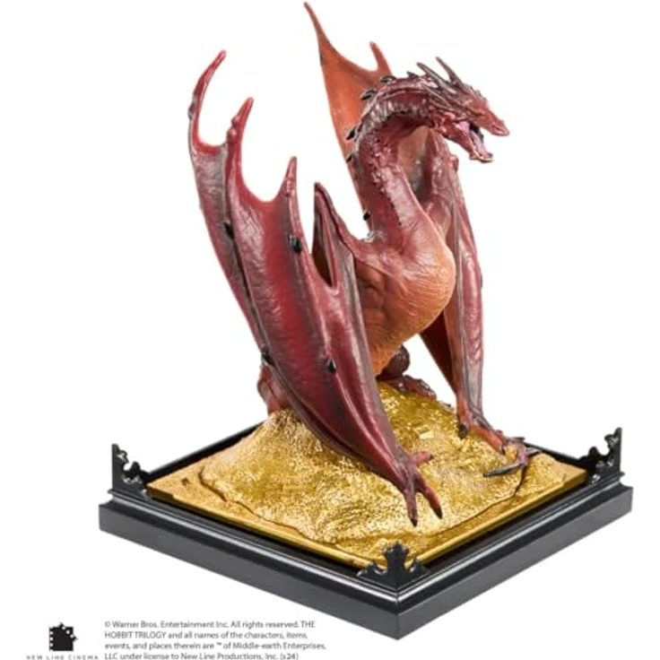 Noble Collection Herr der Ringe Diorama Figure Smaug, 17 cm, PVC-Figur – Bild 2