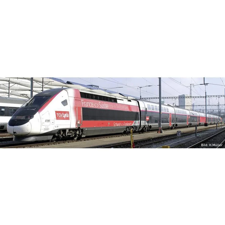Lemke KATO by K101762 N Triebzug TGV Duplex Lyria, 10-tlg. Doppelstockzug der SNCF, Spur N