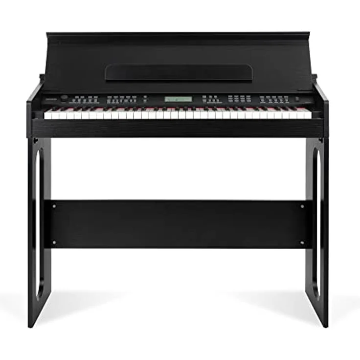 FunKey DP-61 III Keyboard im Digitalpiano-Design - 61 Keyboard Tasten - 300 verschiedene Sounds - 300 Rhythmen - 80 Demo Songs - Begleitautomatik - Record Funktion - Schwarz – Bild 3