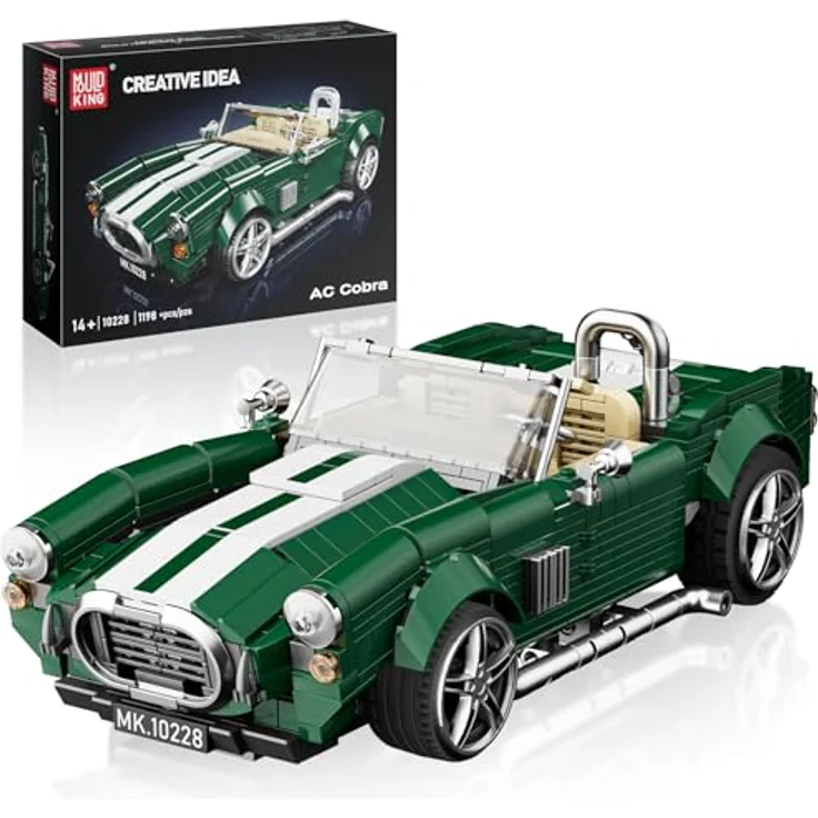 Mould King 10228 Technik Speed Champion Oldtimer Cabriolet, 1198 Teile Baukastenset für Erwachsene – Bild 1