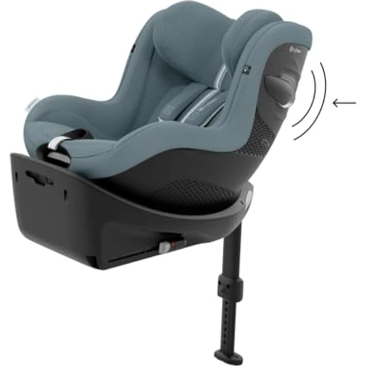 Cybex Sirona G i-Size Plus, Reboard Kindersitz mit 360°-Drehmechanismus, Stormy Blue – Bild 8